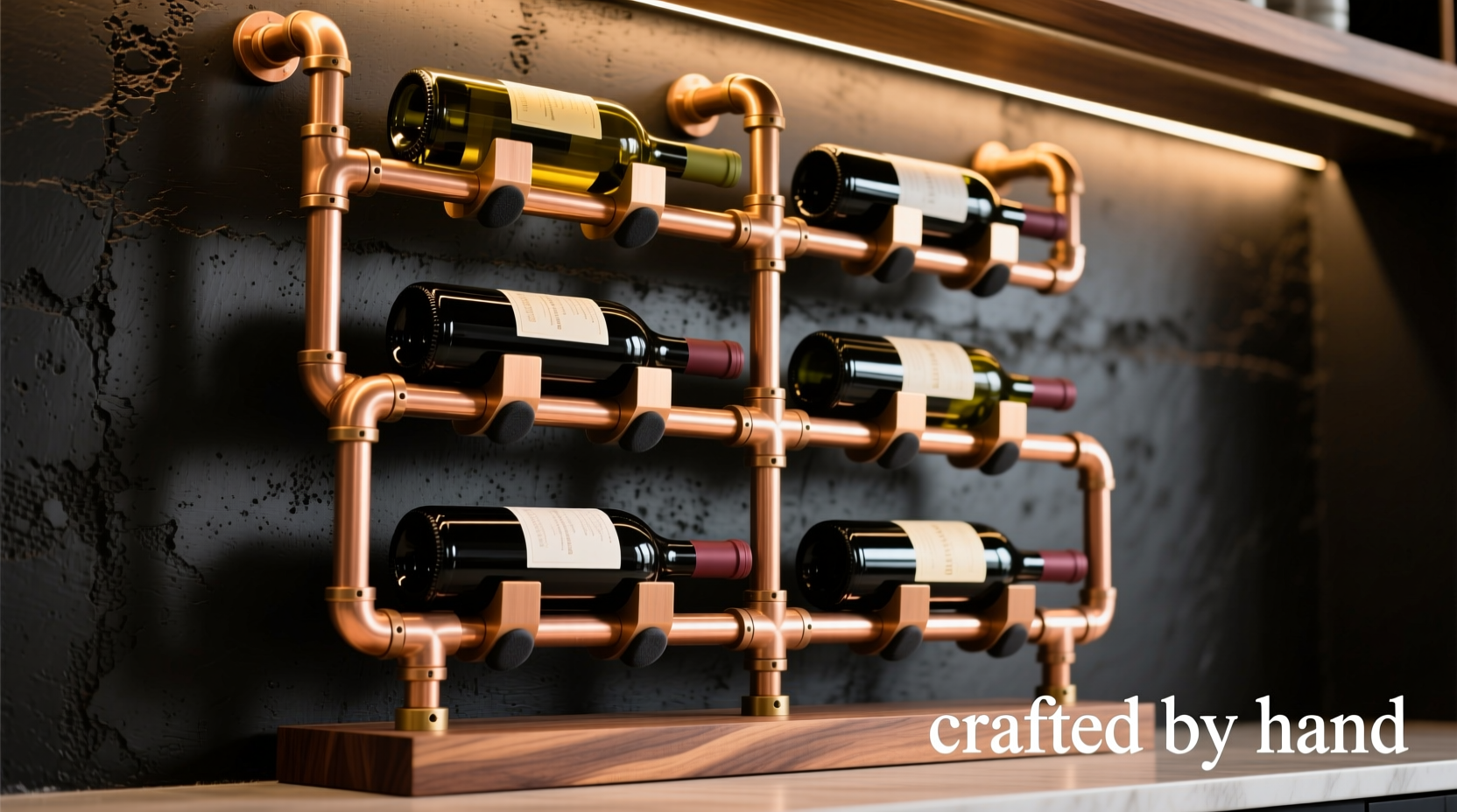 DIY copper pipe wine rack build a stylish organizer with plumbing supplies
