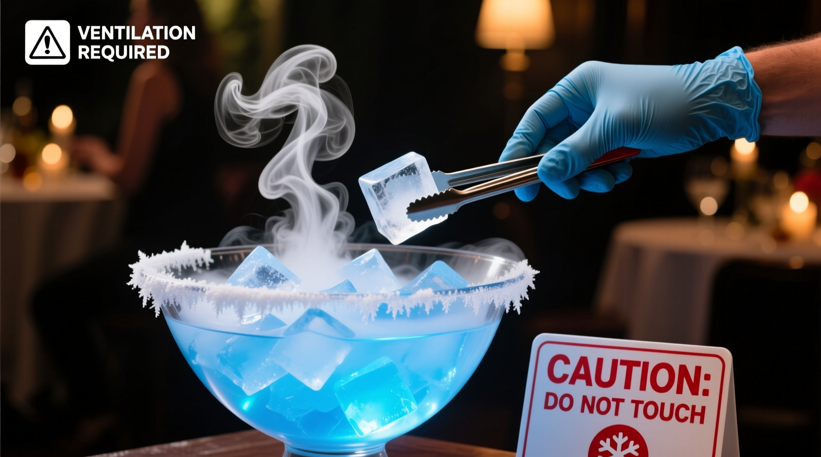 dry ice in punch bowls safe tricks to avoid frostbite and fumes