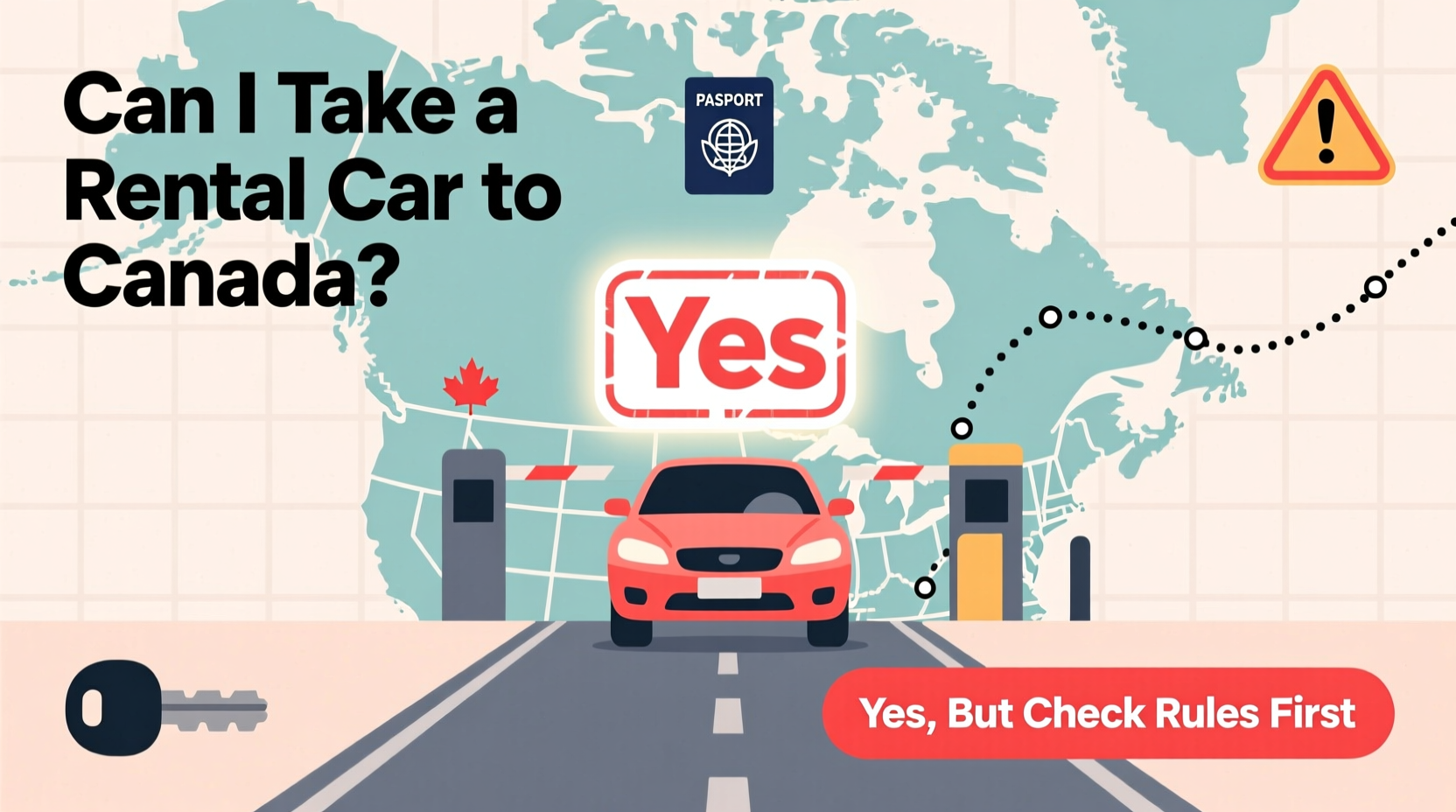 can i take a rental car to canada