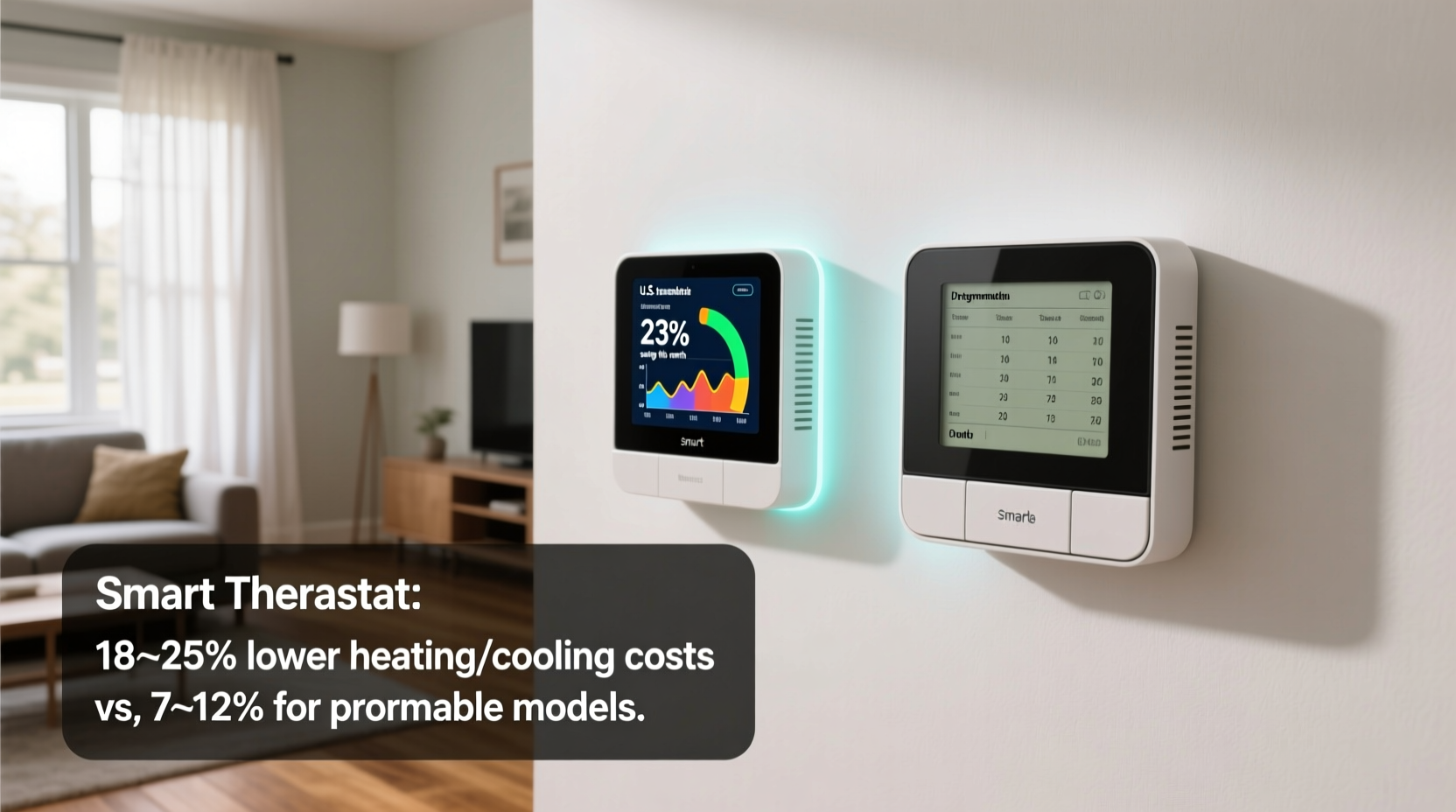 smart thermostat vs programmable model for saving on electric bills real data