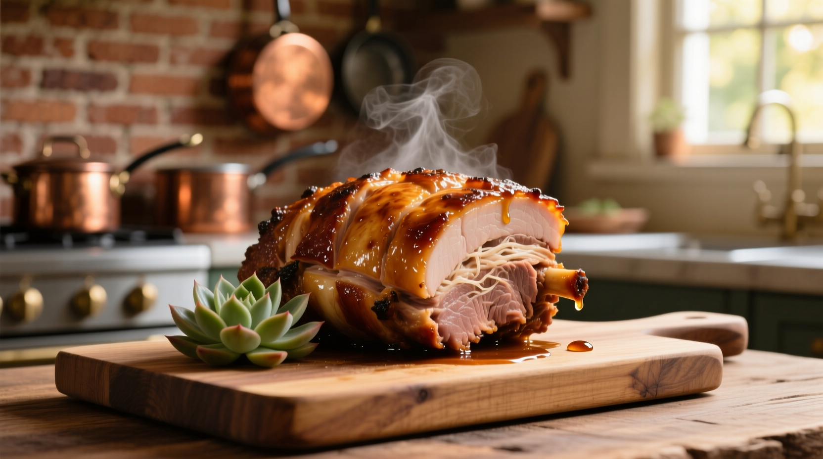 Oven pulled pork resting on cutting board
