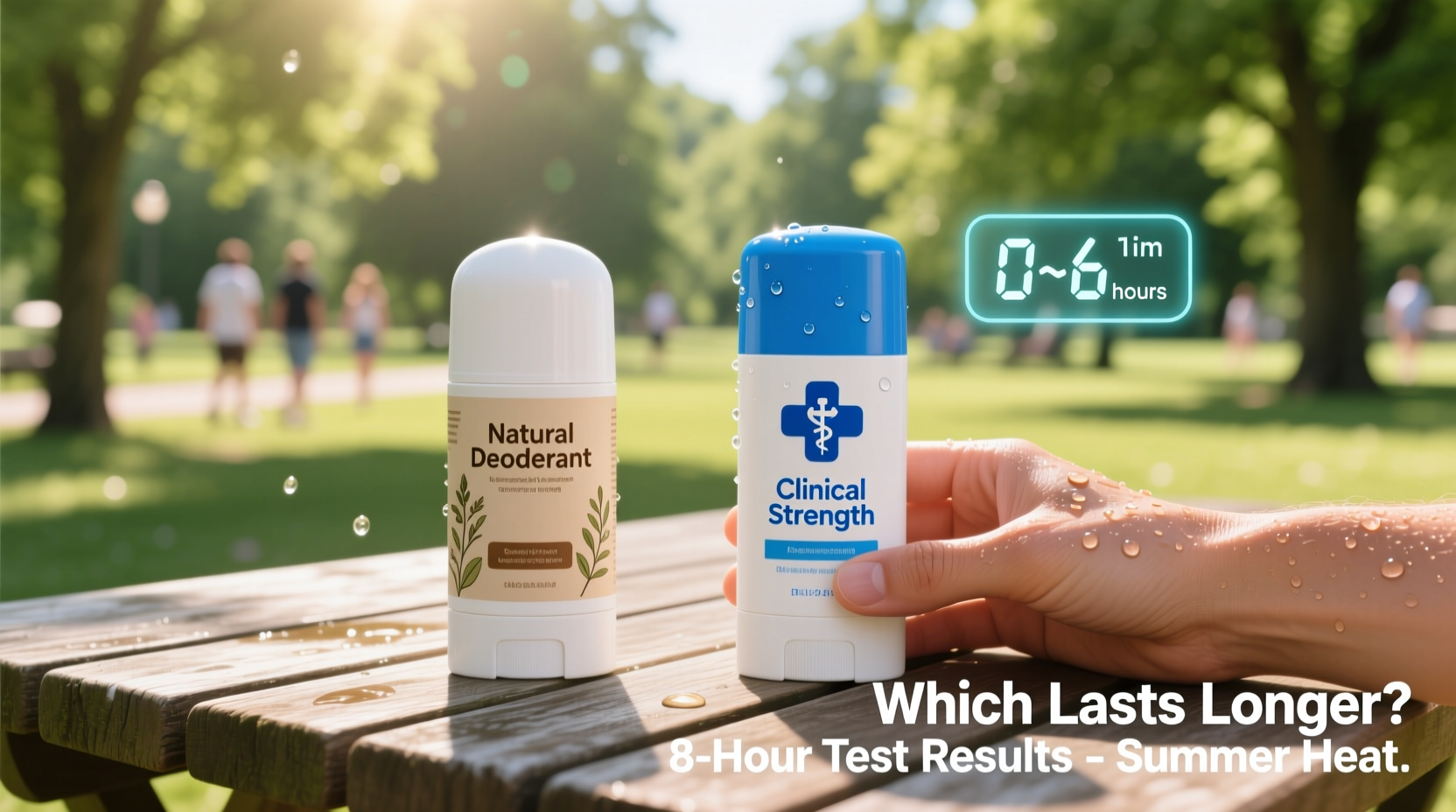 natural deodorant vs clinical strength which controls odor longer in summer