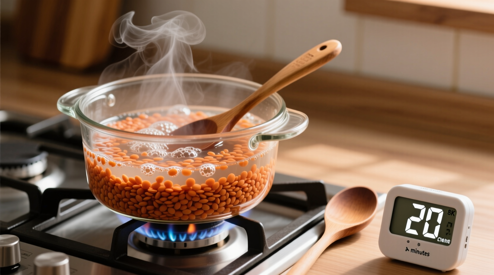 how long to cook red lentils