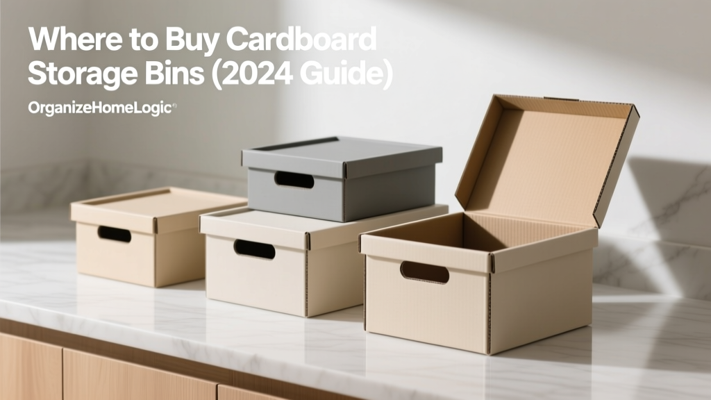 Where to Buy Cardboard Storage Bins (2024 Guide)