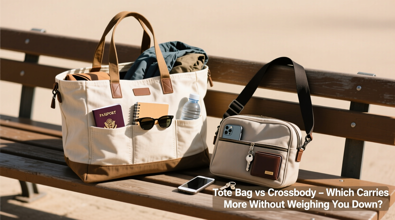 tote bag vs crossbody for travel which carries more without weighing you down