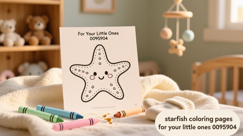 Starfish Coloring Pages for Your Little Ones: Developmental Benefits, Safety Tips, and Age-Appropriate Activities