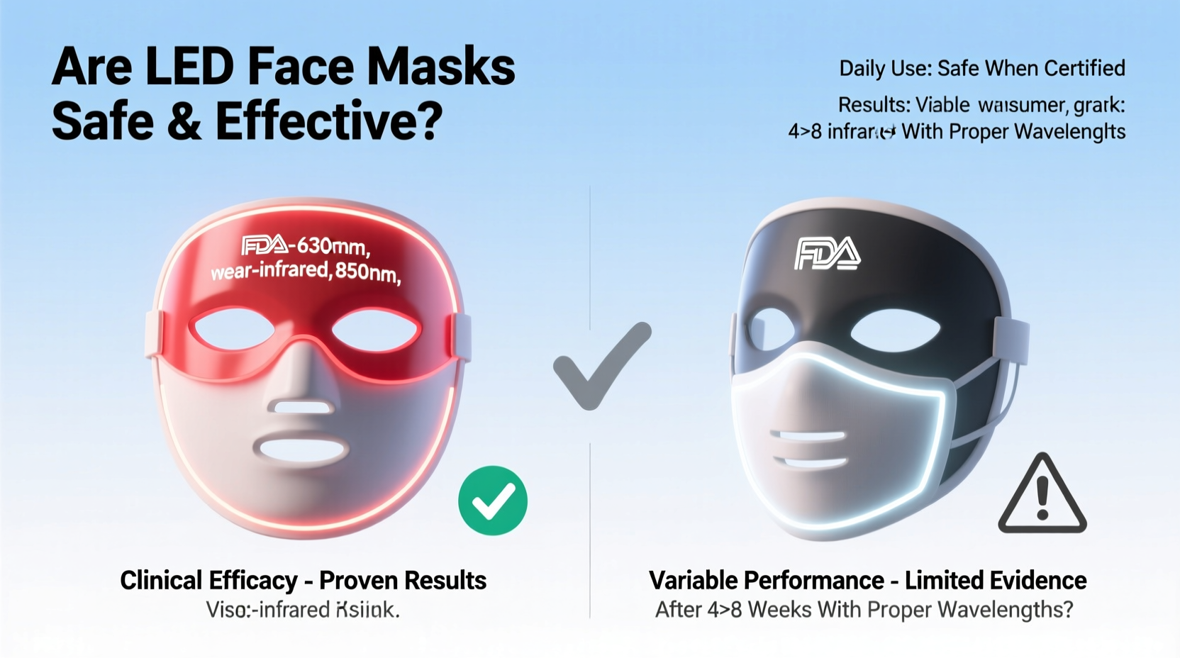 are led face masks safe for daily use and do they deliver results