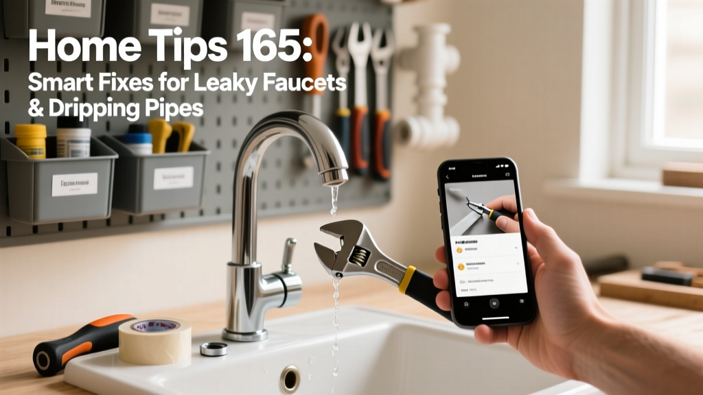 Home Tips 165: Smart Fixes for Leaky Faucets & Dripping Pipes