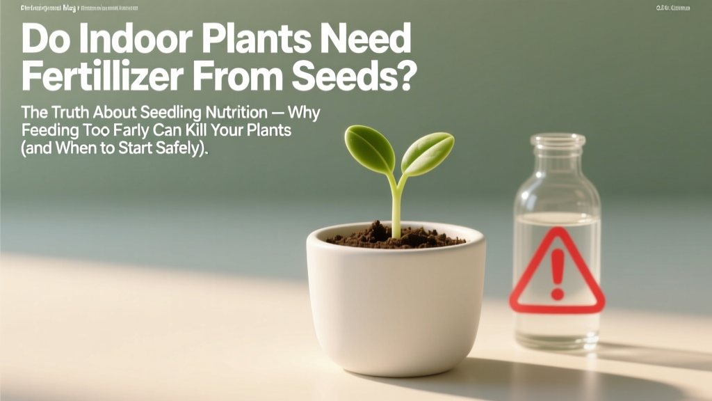 Do Indoor Plants Need Fertilizer from Seeds? (2026)