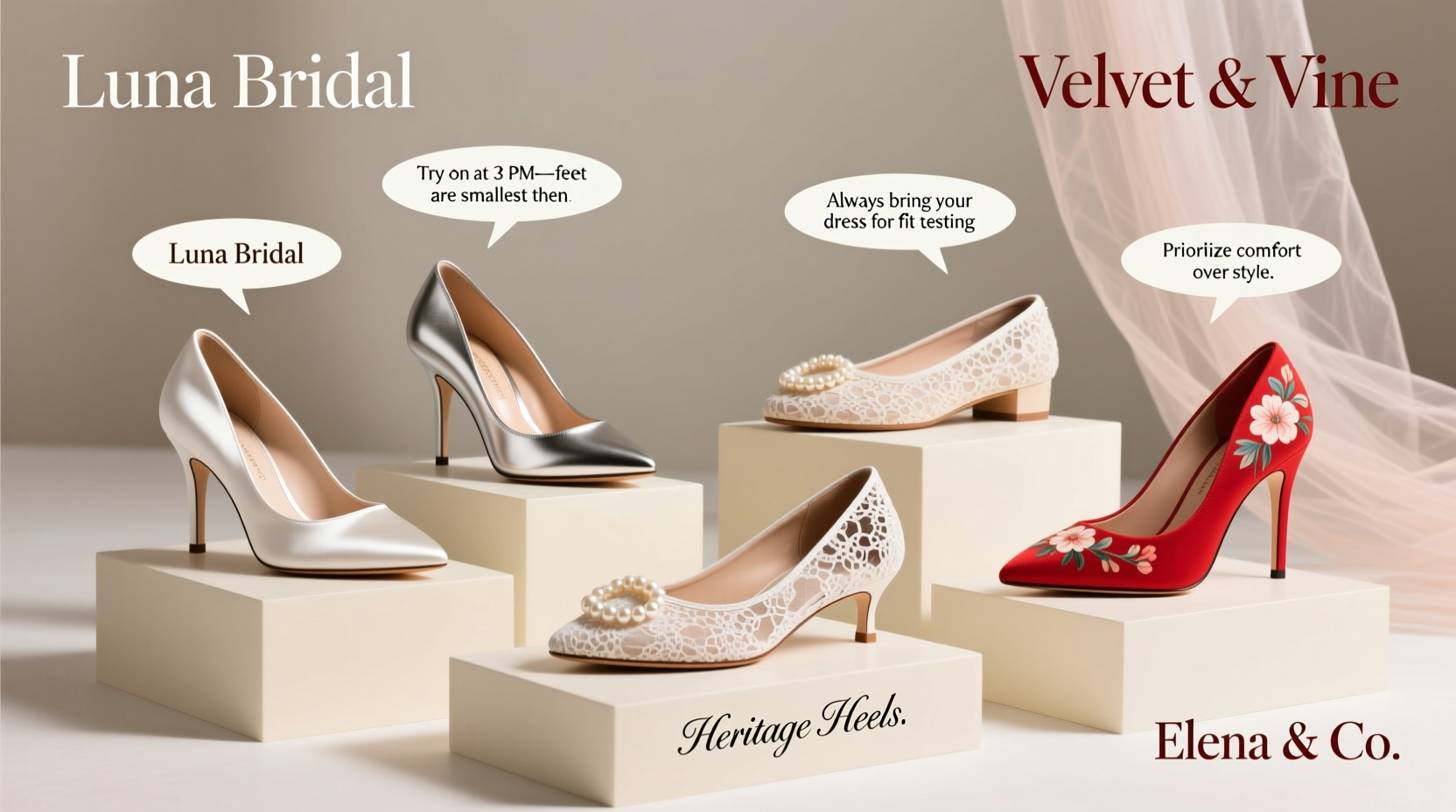 where to shop for wedding shoes