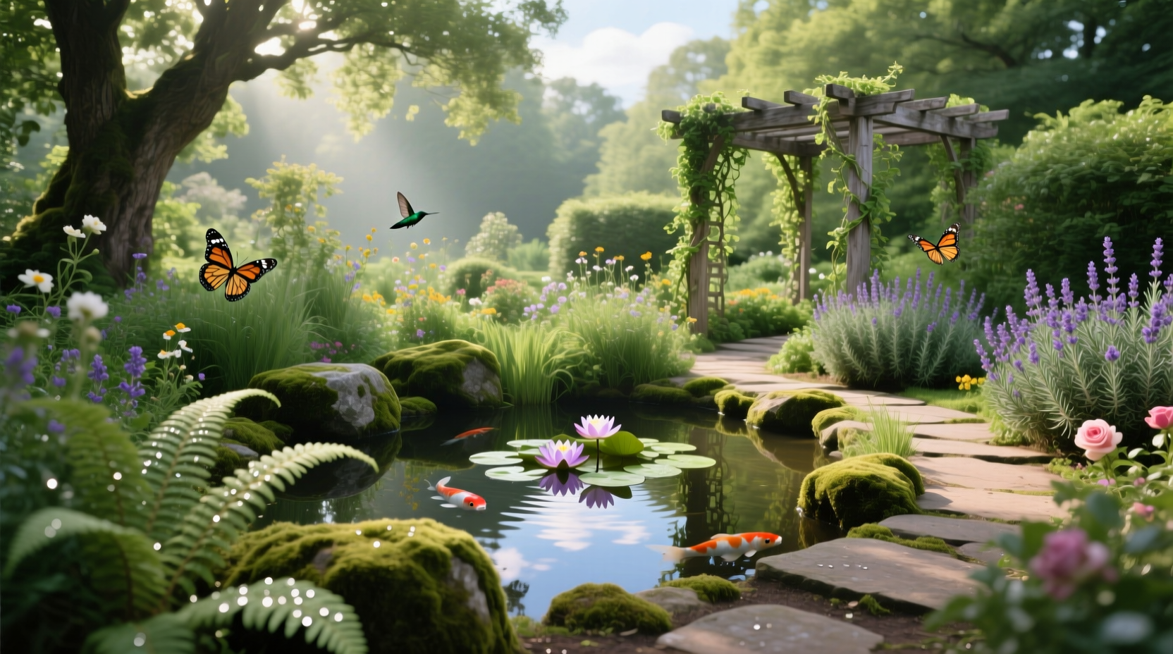 natural garden look