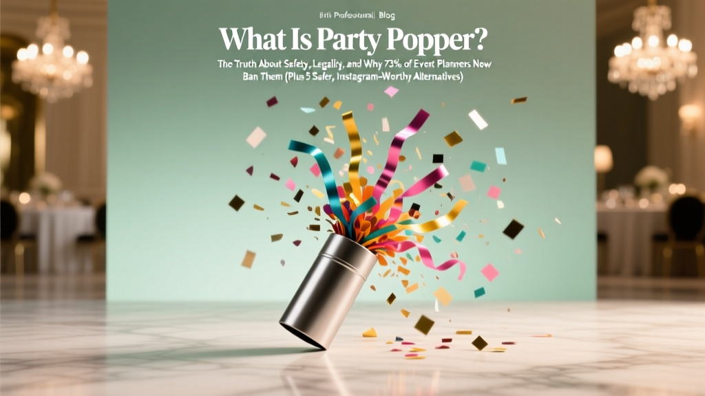 Party Popper: Safety, Legality & 5 Safer Alternatives