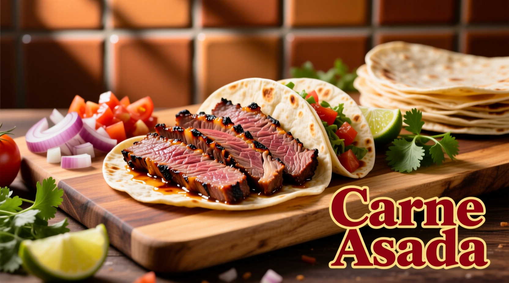 Perfectly sliced carne asada for steak tacos