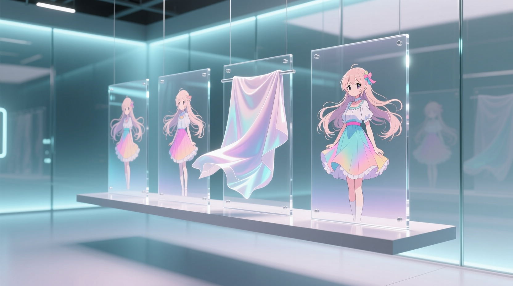 sanitize anime display cloths without streaks or static