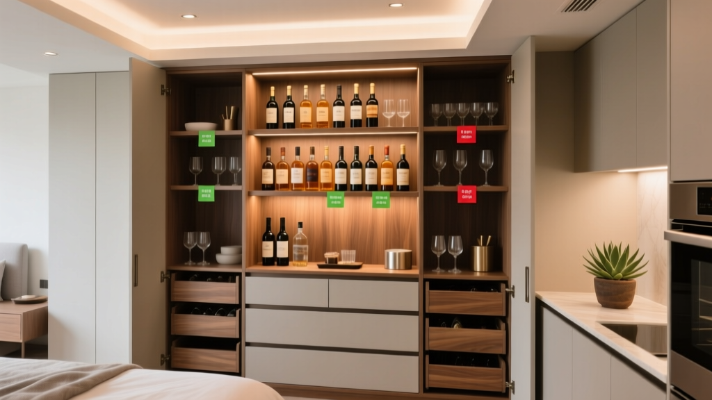 Home Bar Cabinet Inventory System: Tracking Liquor, Mixer...