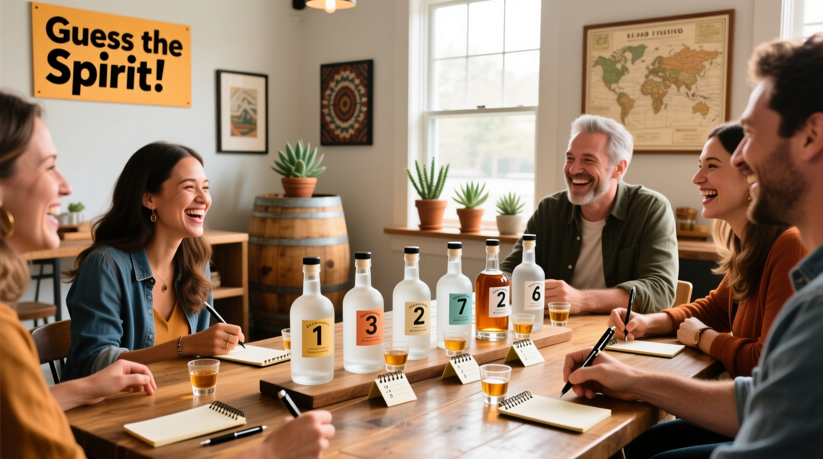 how to host a blind taste test party with friends using local spirits