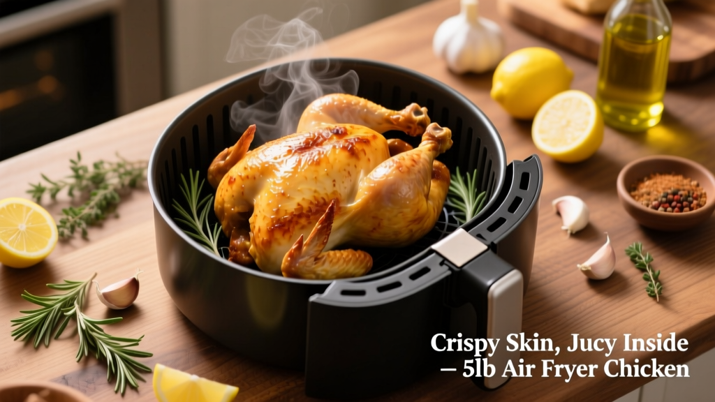 Air Fry a 5-Pound Chicken: Crispy & Juicy Every Time