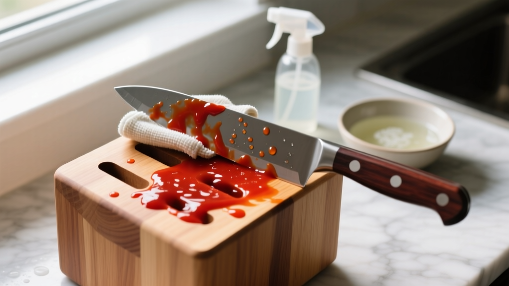 Tested: How to Get Hot Sauce Out of Knife Block Fast