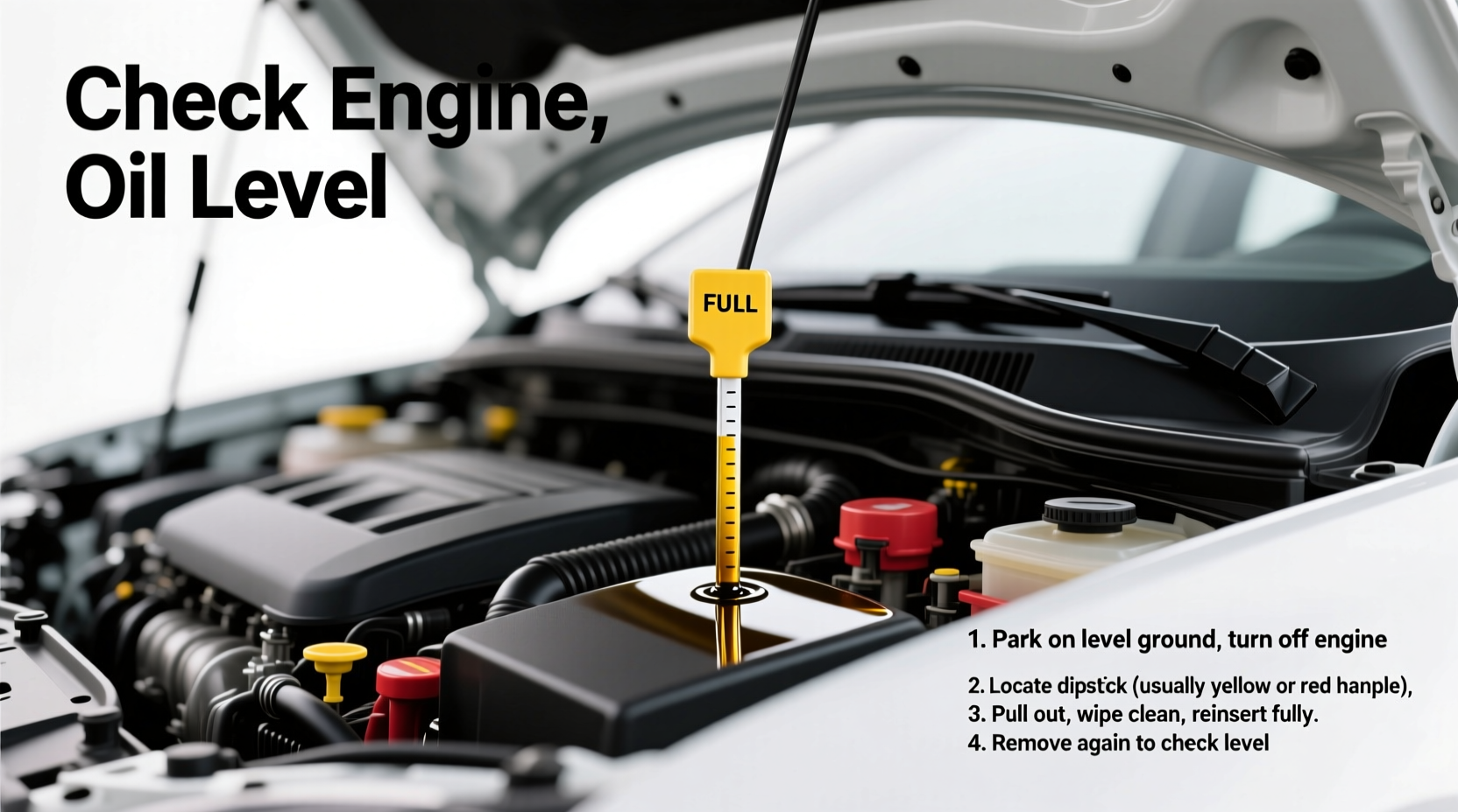 how to check for oil in car