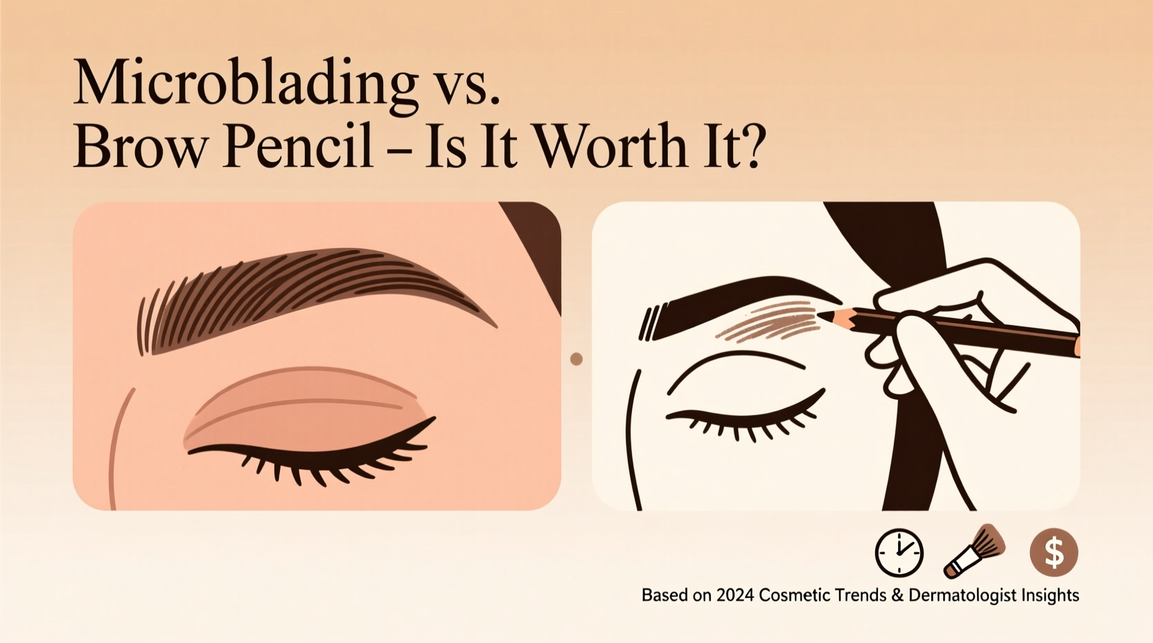 is microblading worth the cost or do regular brow pencils work just as well