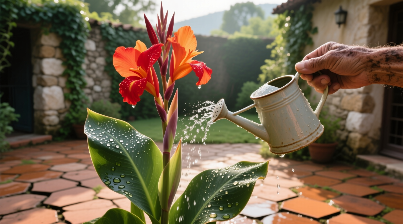 canna watering