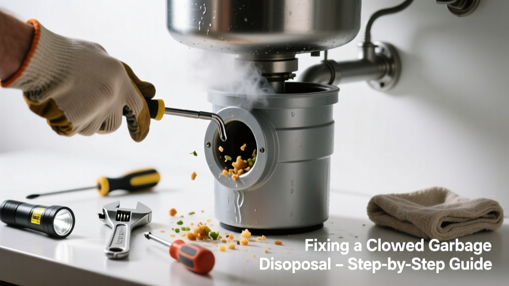 Fixing a Clogged Garbage Disposal Making Grinding Noise