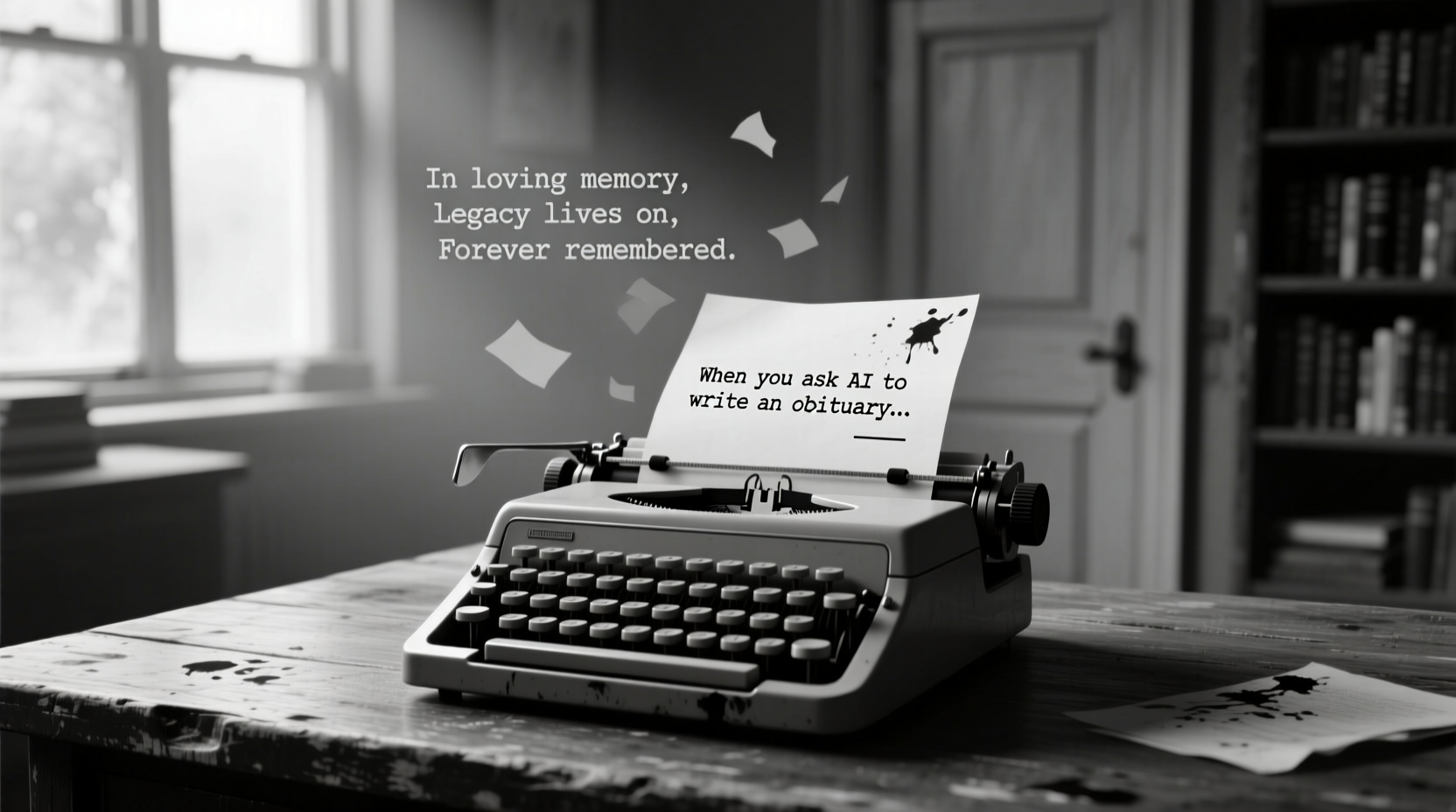when you ask ai to write an obituary
