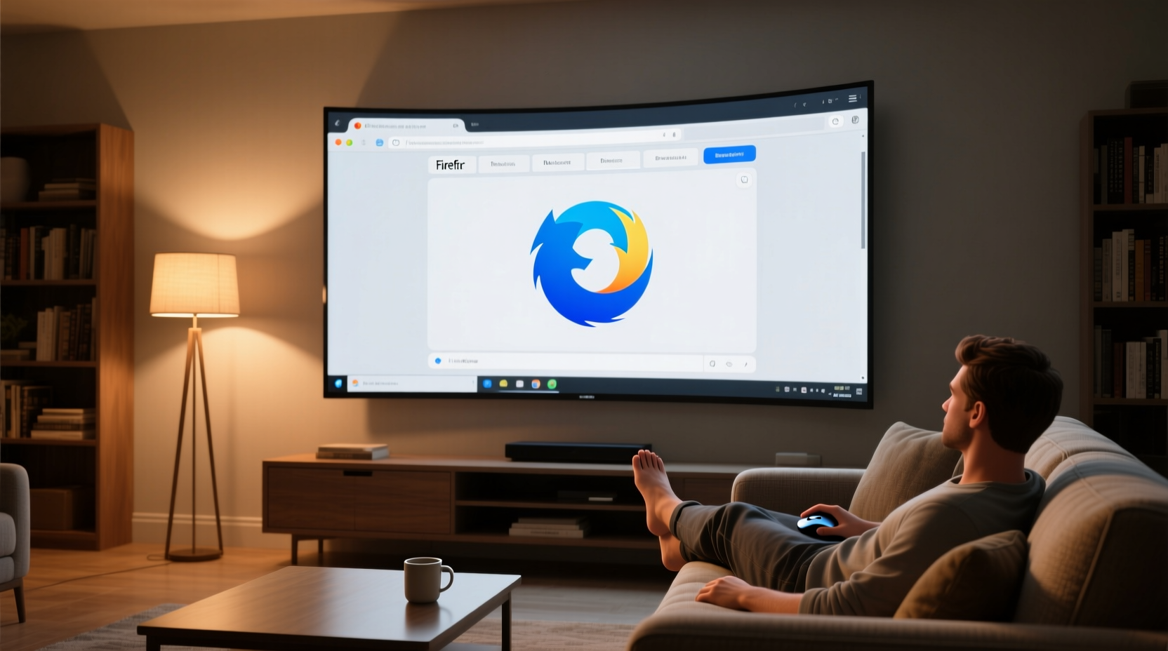 set up a firefox 10 foot display for couch friendly sur