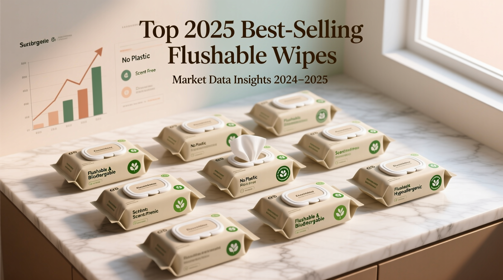 best selling flushable wipes