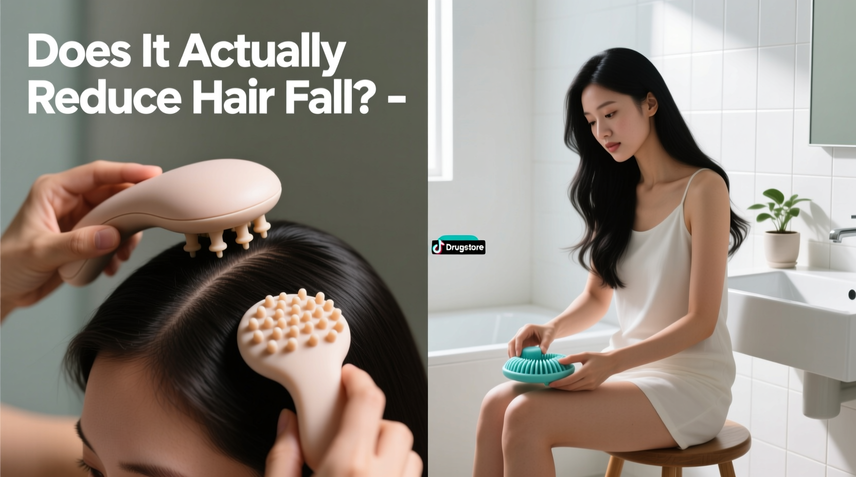 tiktok famous scalp massager vs drugstore version does it actually reduce hair fall