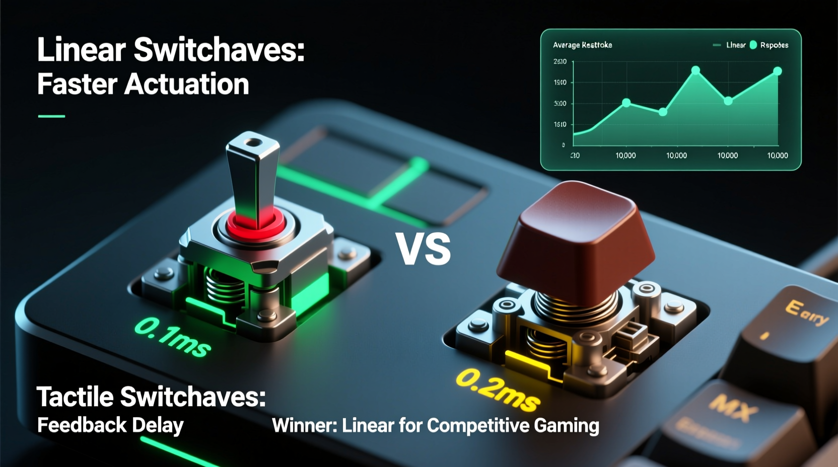 linear vs tactile switches which is actually faster for competitive gaming