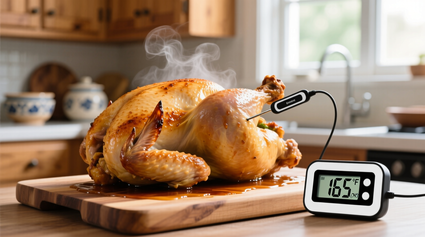 Chicken Oven Cooking Temperature: 165°F Required