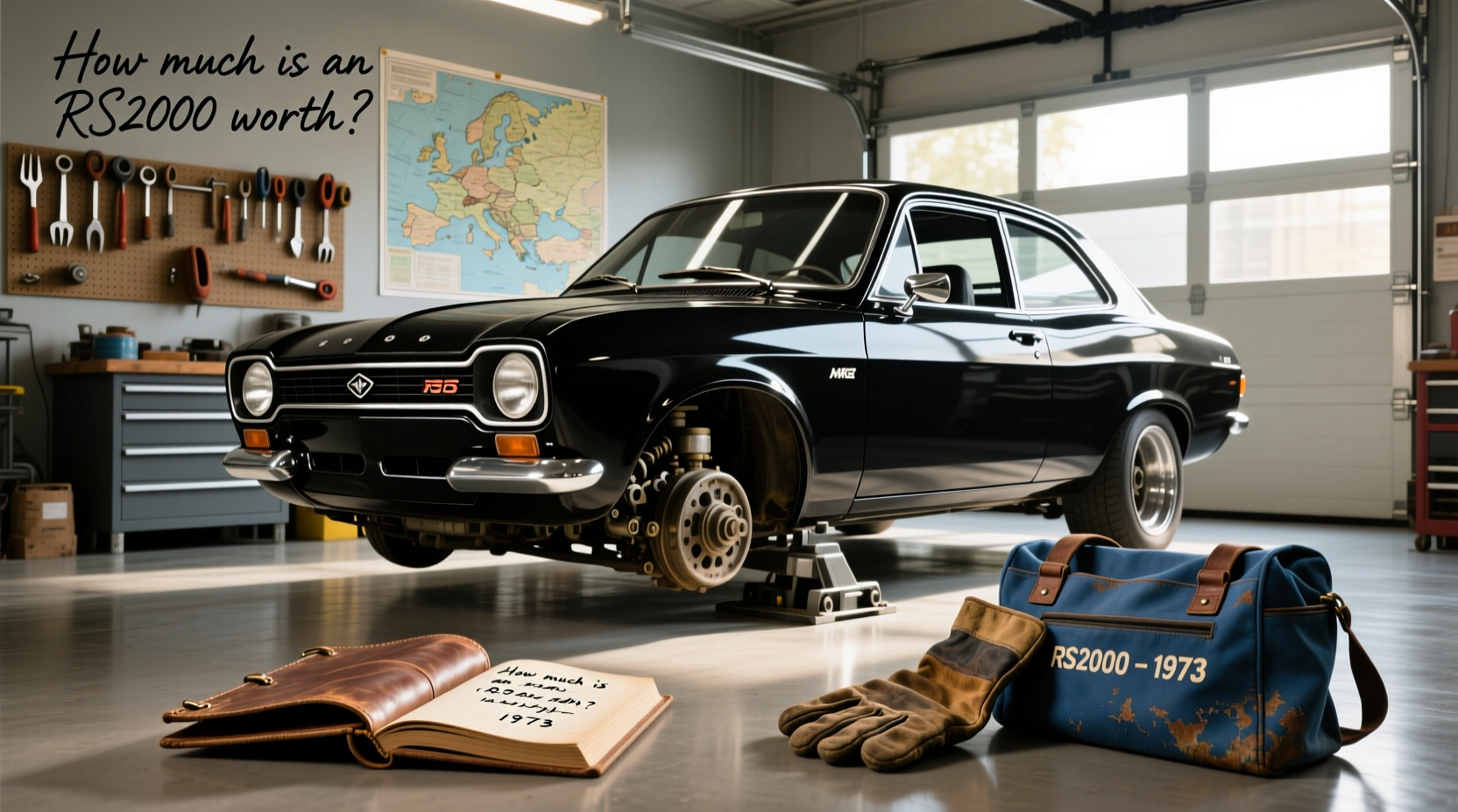 Classic MK2 Ford Escort RS2000 in racing livery