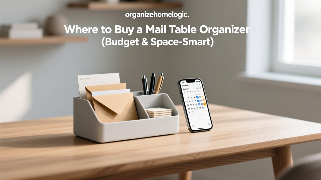 Where to Buy a Mail Table Organizer (Budget & Space-Smart)