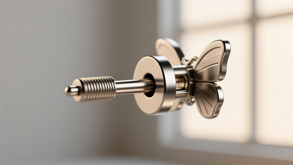 Close-up photo showing the friction notch on an 18-gauge titanium earring post interacting with a secure metal butterfly clutch