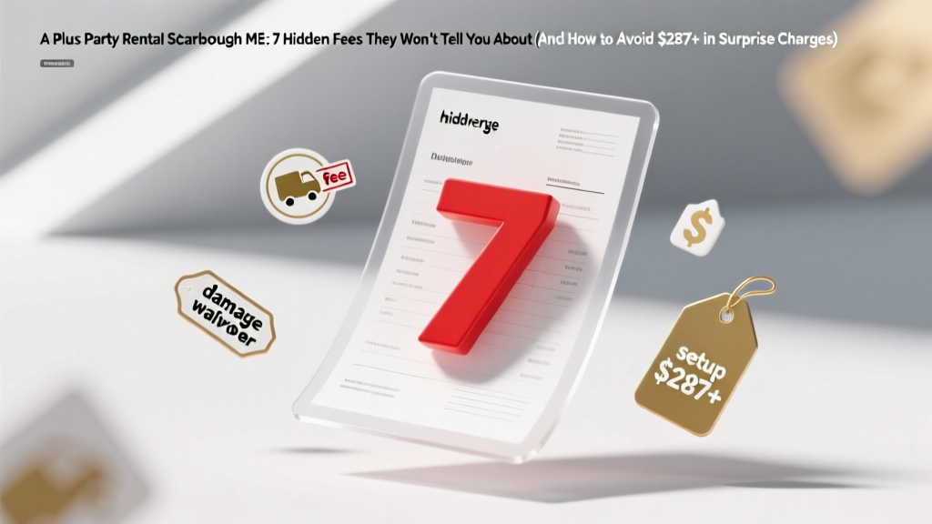 A Plus Party Rental Scarborough ME: 7 Hidden Fees (2026)