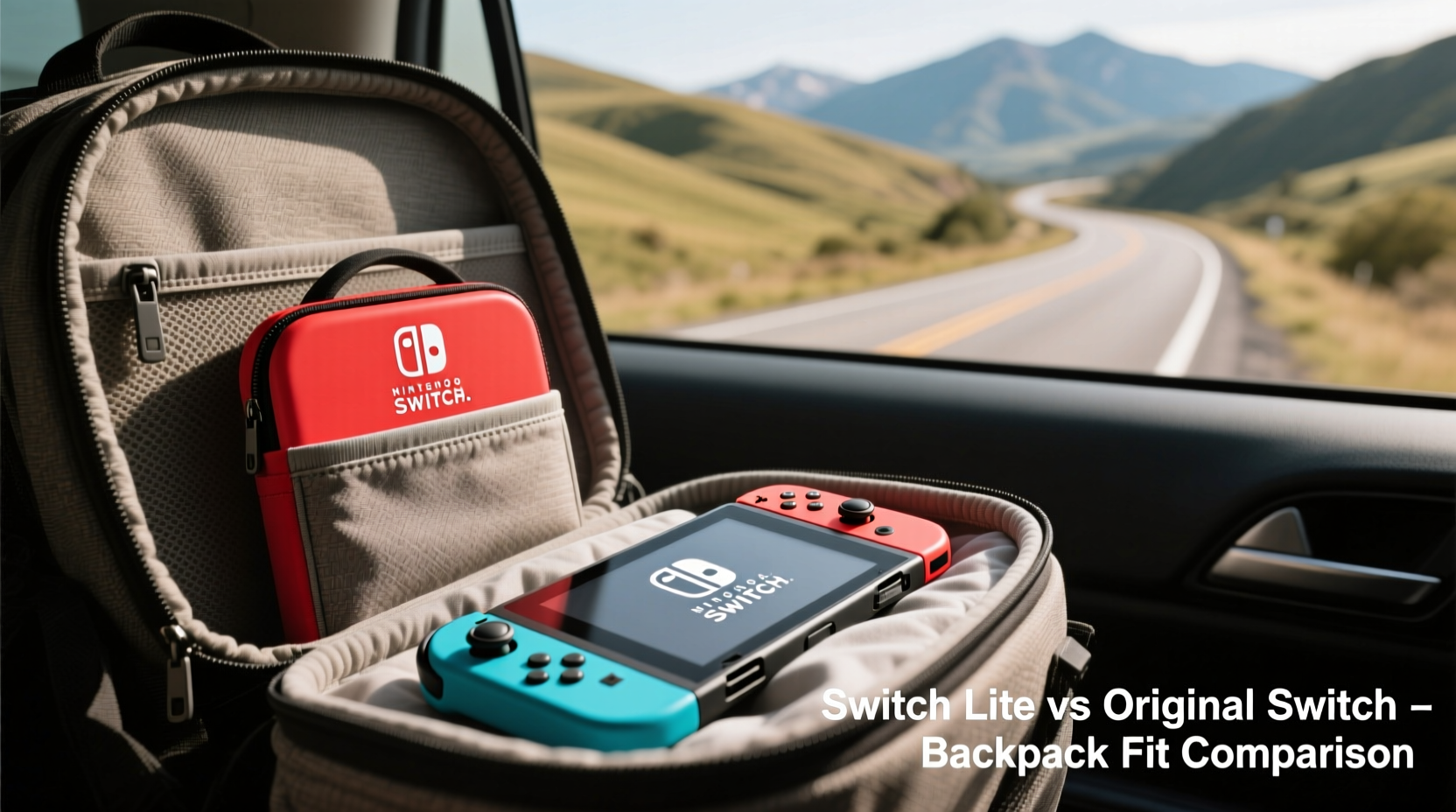 switch lite vs original switch for road trips which fits better in a backpack