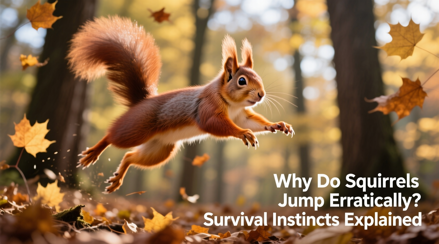 why do squirrels jump around erratically survival instincts explained