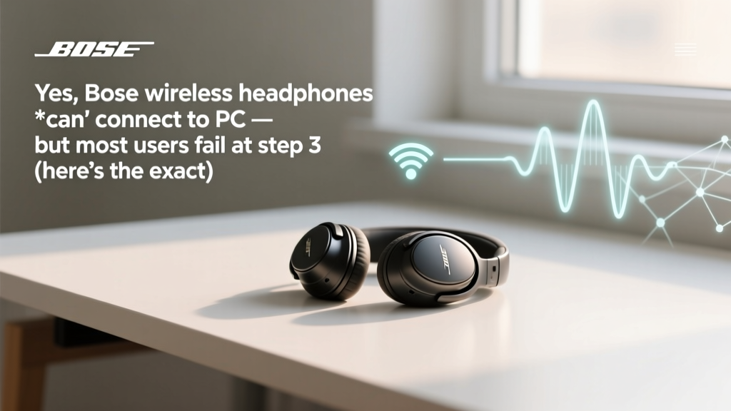 Bose Wireless Headphones PC Pairing: Fix Latency & Firmware