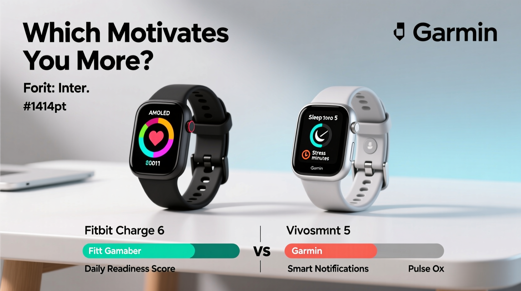 fitbit charge 6 vs garmin vivosmart 5 which motivates consistent activity better