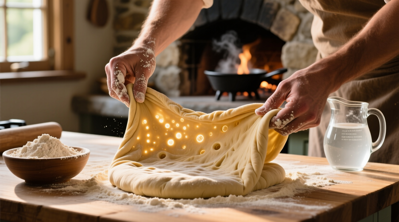 make two ingredient pizza dough for a fresh pie when yo