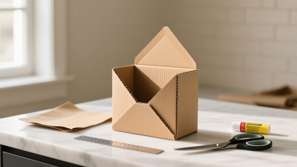 How to Make a Cardboard Letter Holder (Easy DIY)