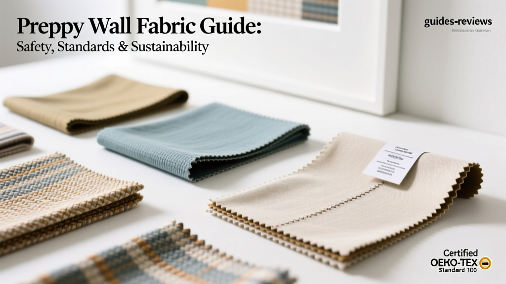Preppy Wall Fabric Guide: Safety, Standards & Sustainability