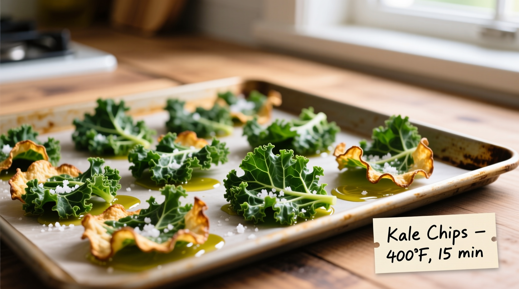 how do you cook kale chips