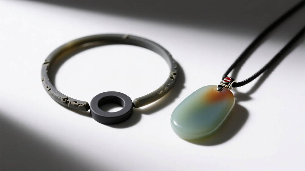 Comparison of a basic rubber-gasket ash necklace and a premium silicone-sealed memorial pendant under bright, even studio lighting.