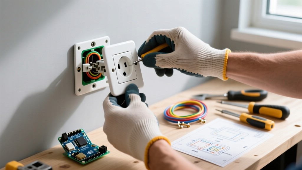 How to Install a Screwless Electrical Outlet Face: Step-by-Step