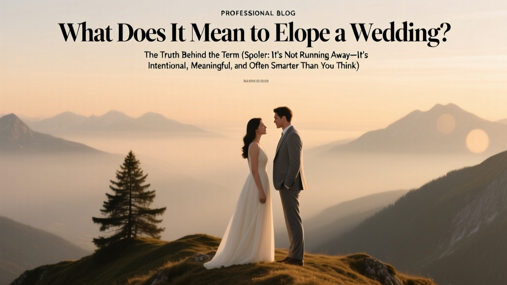 What Does It Mean to Elope? (2026)