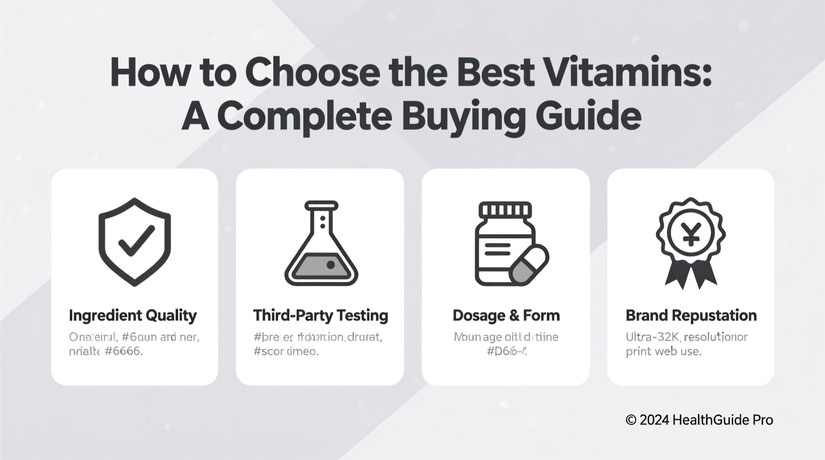 How to Choose the Best Vitamins: A Complete Buying Guide