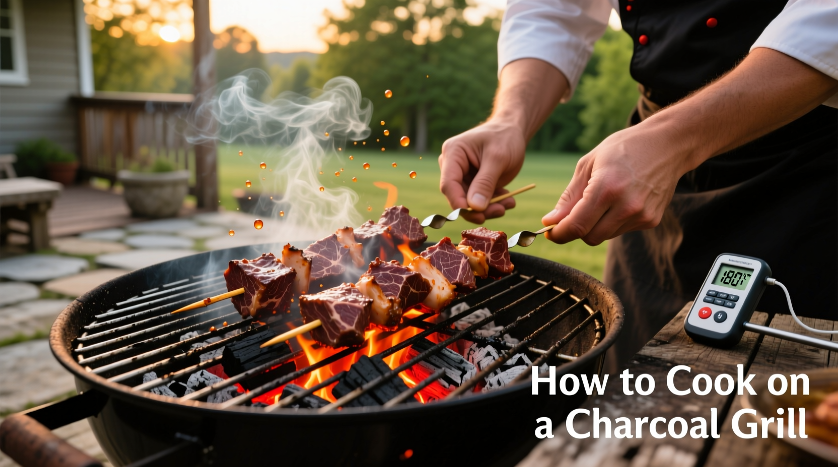 how to cook on charcoal grill