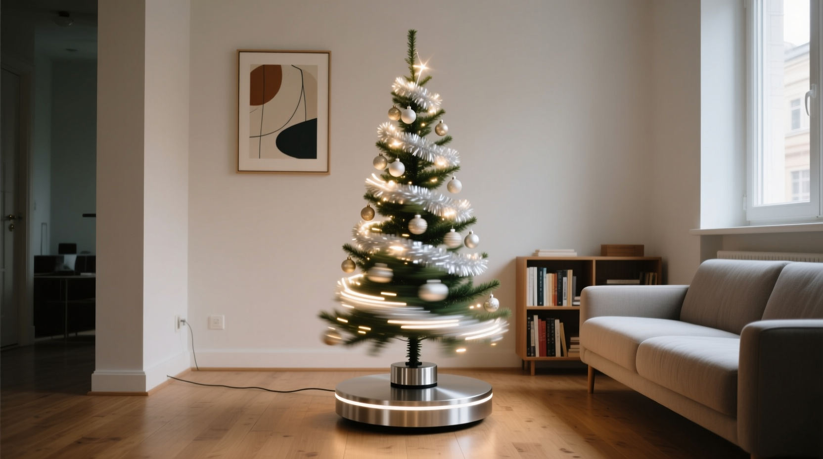 is a rotating christmas tree base worth it for small spaces